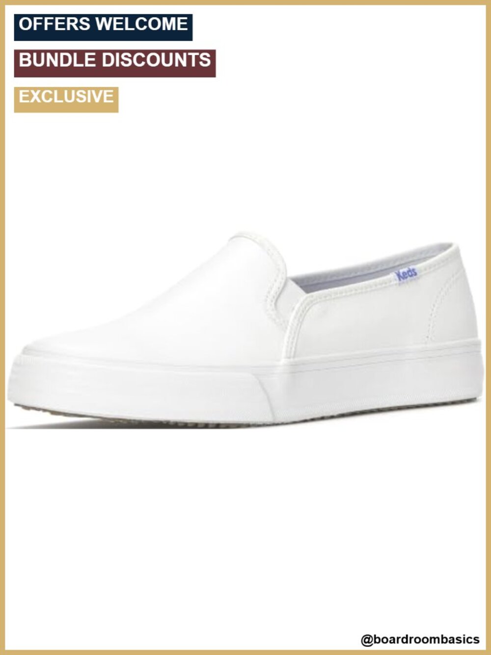 Leather Slip On Fashion Sneakers Cushioned Insoles Women's Shoes